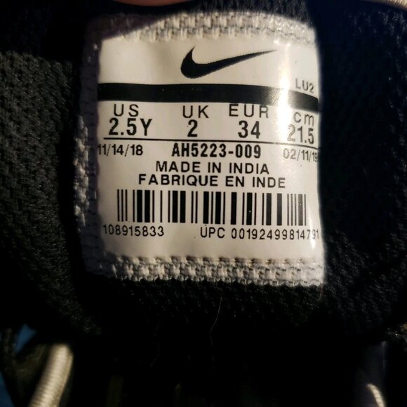 Nike Air Max 97 Axis Running Shoes AH5223-009 Silver Black Red Youth Sz 2.5Y - Picture 7 of 7